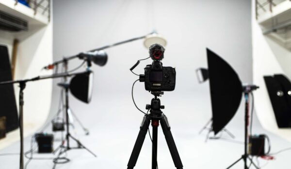 Professional equipment in a photo studio